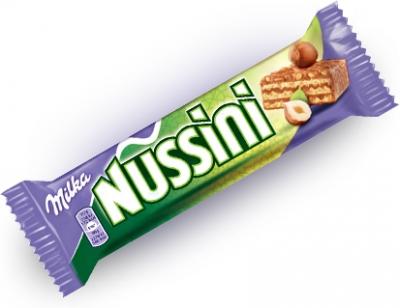 Milka Nussini wafelek milk with hazelnuts 31.5 грамм