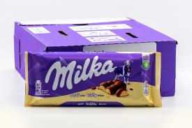 Молочный шоколад Milka Bubbly White 95 гр