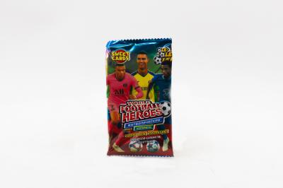 Карамель леденцовая с карточками с изображением персонажей и людей Sweet Candy Cards World football heroes (Китай) 1г