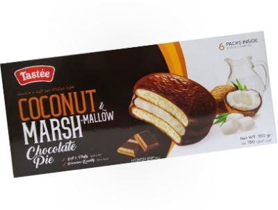 Печенье бисквитное Tastee Coconut Marshmallow Chocolate Pie со вкусом кокоса 150 гр